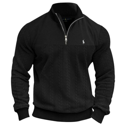 L.R Textured Half-Zip Knit Pullover - Clearance Sale