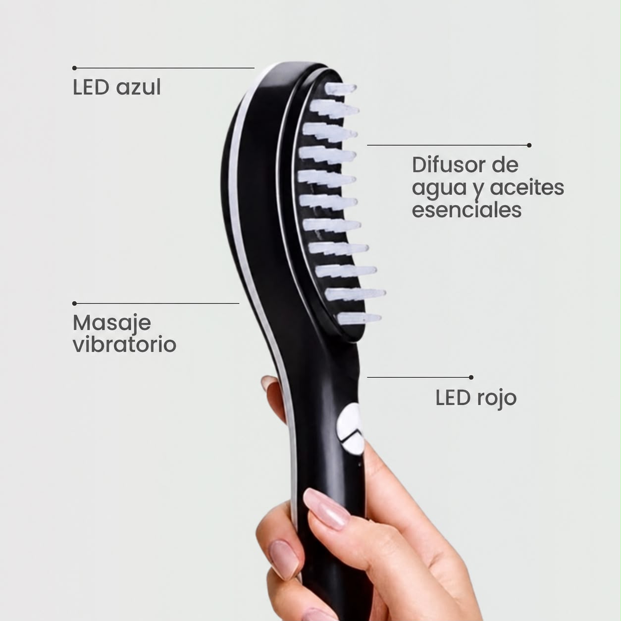 PloomiRaíz™ – Electric Hair Brush: Less Hair Fall, More Growth + FREE Rosemary Oil