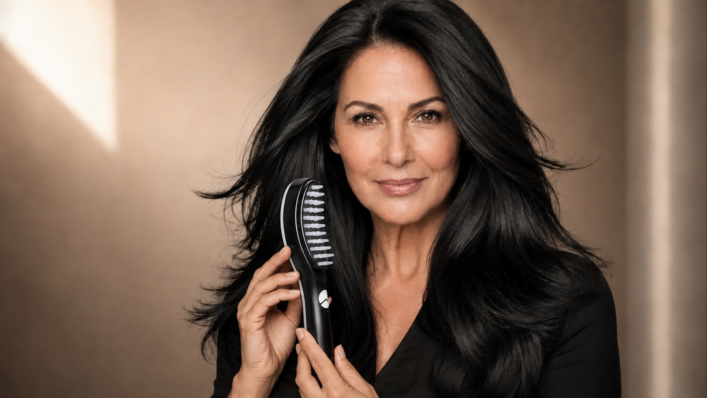 PloomiRaíz™ – Electric Hair Brush: Less Hair Fall, More Growth + FREE Rosemary Oil