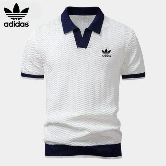 L.R Retro Knit Polo Shirt