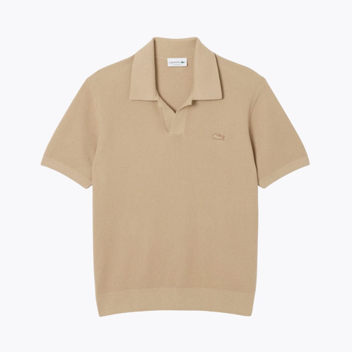 L.C Cotton Blend Open Polo Collar Sweater