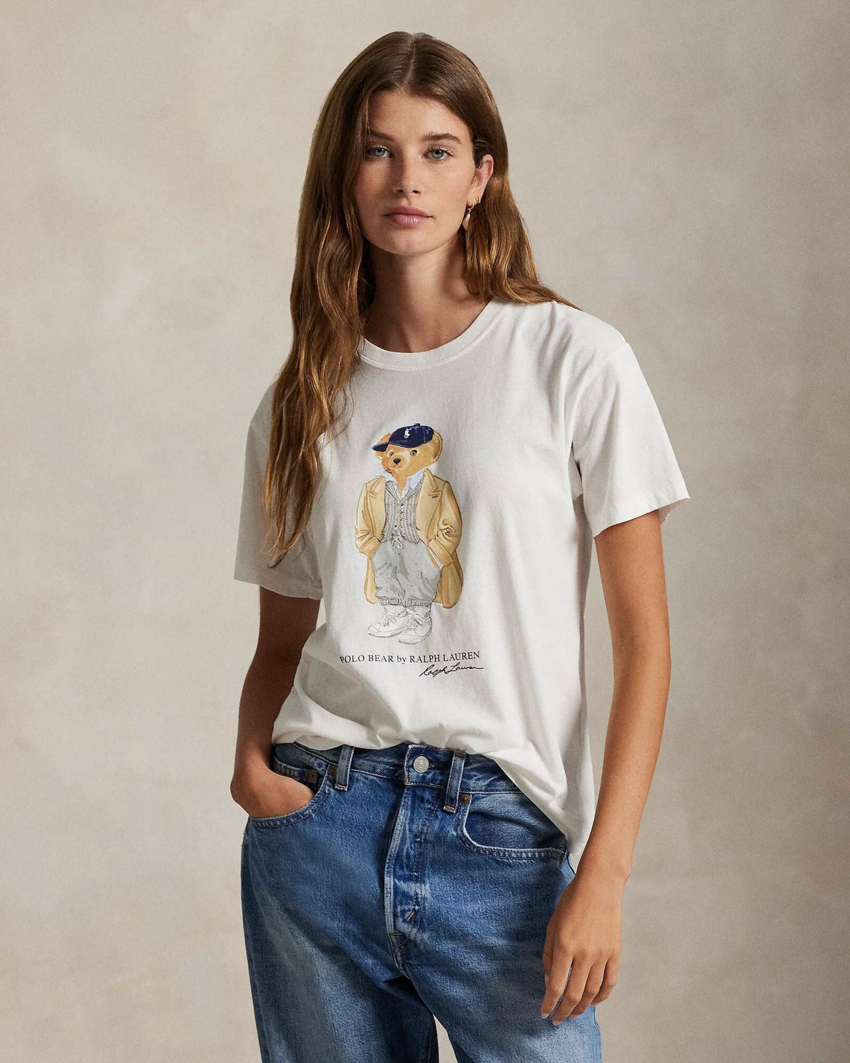 L.R Polo Bear Cotton Jersey T-Shirt
