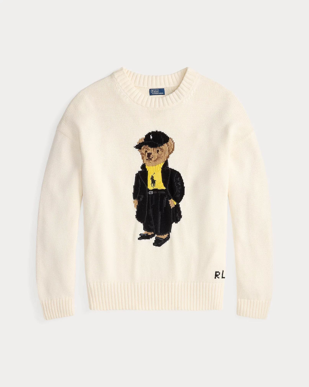 L.R Polo Bear Cotton Crewneck Sweater