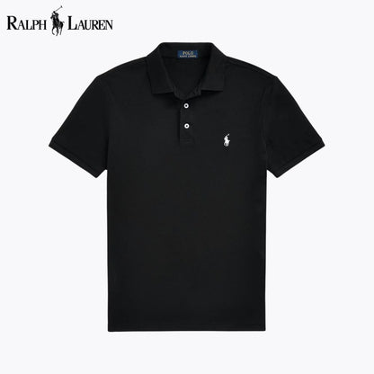 L.R Custom Slim Fit Stretch Mesh Polo Shirt