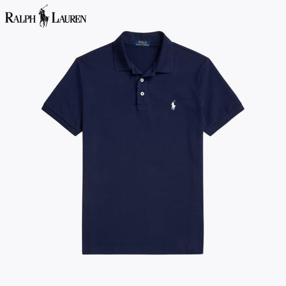 L.R Custom Slim Fit Stretch Mesh Polo Shirt