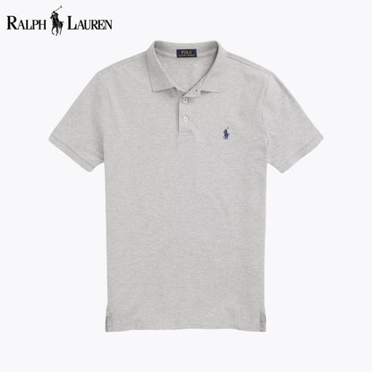 L.R Custom Slim Fit Stretch Mesh Polo Shirt