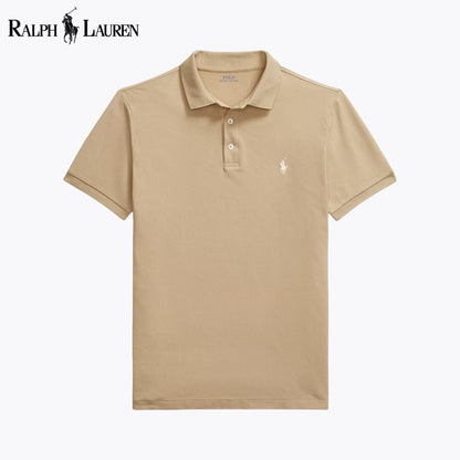 L.R Custom Slim Fit Stretch Mesh Polo Shirt