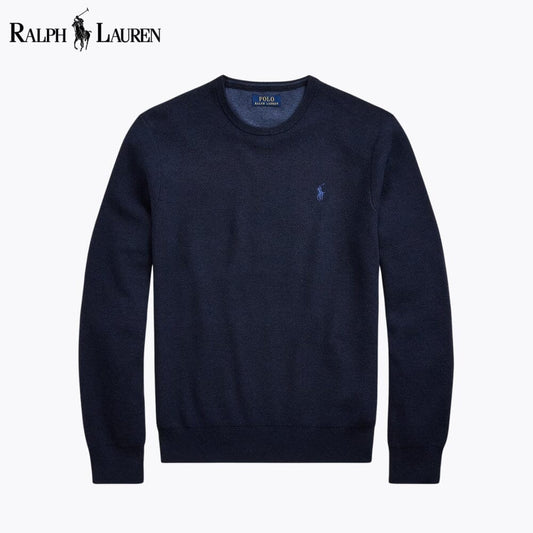 L.R Mesh-Knit Cotton Crewneck Sweater