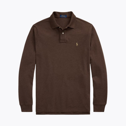 L.R Mesh Long-Sleeve Polo Shirt
