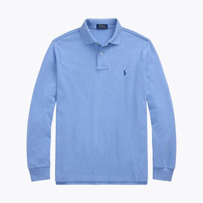 L.R Mesh Long-Sleeve Polo Shirt