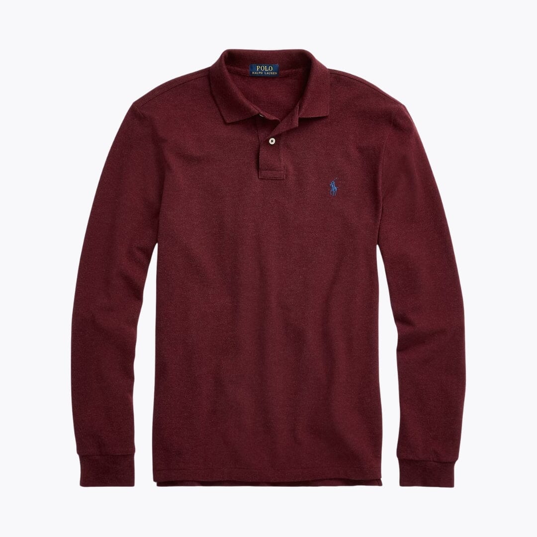L.R Mesh Long-Sleeve Polo Shirt