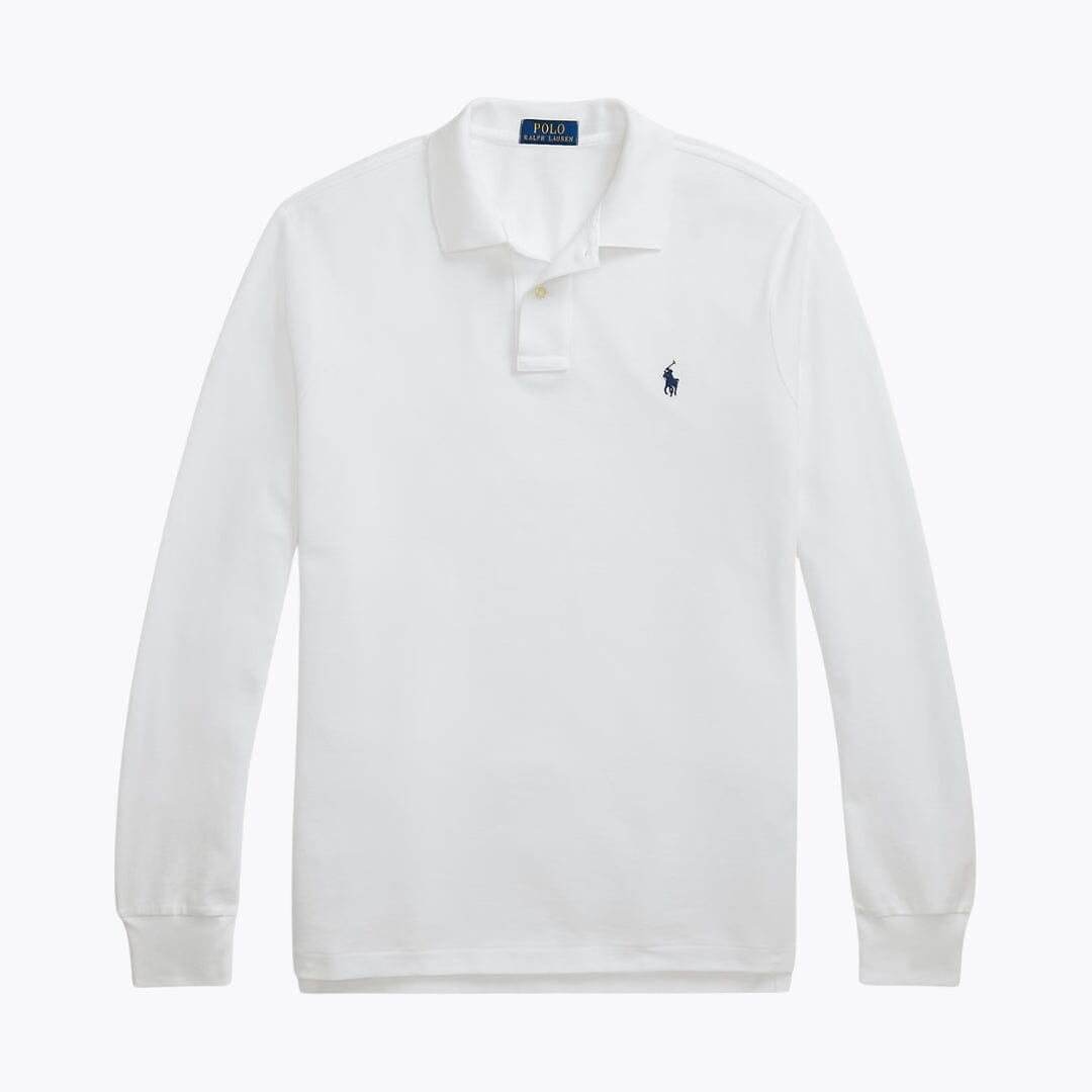L.R Mesh Long-Sleeve Polo Shirt