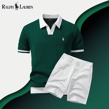 L.R Old Money Polo Shirt + Shorts Set