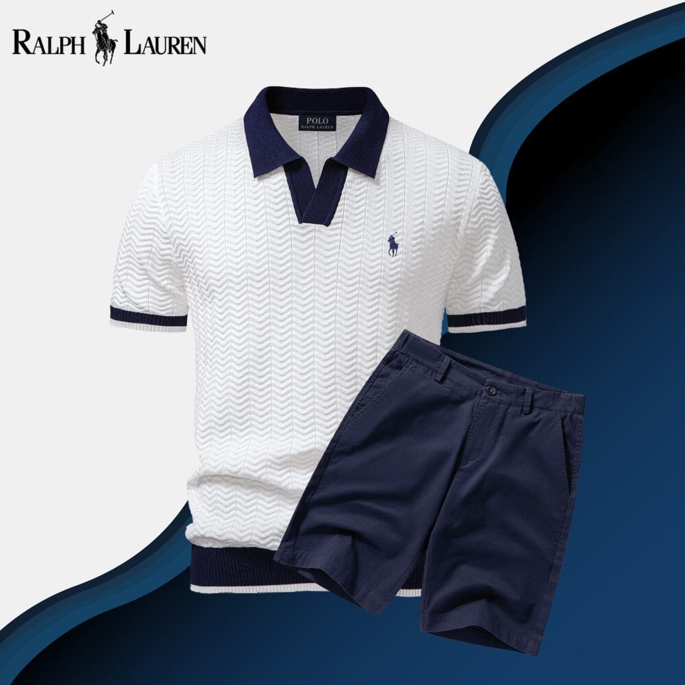 L.R Old Money Polo Shirt + Shorts Set