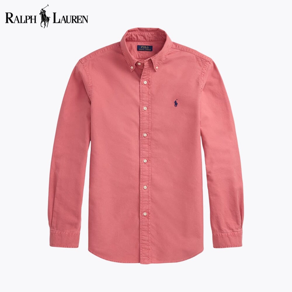 L.R Slim Fit Garment-Dyed Oxford Shirt